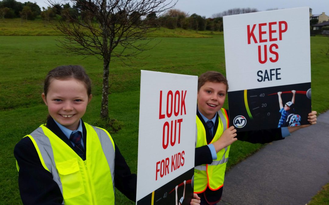 Students send message to drivers to slow down